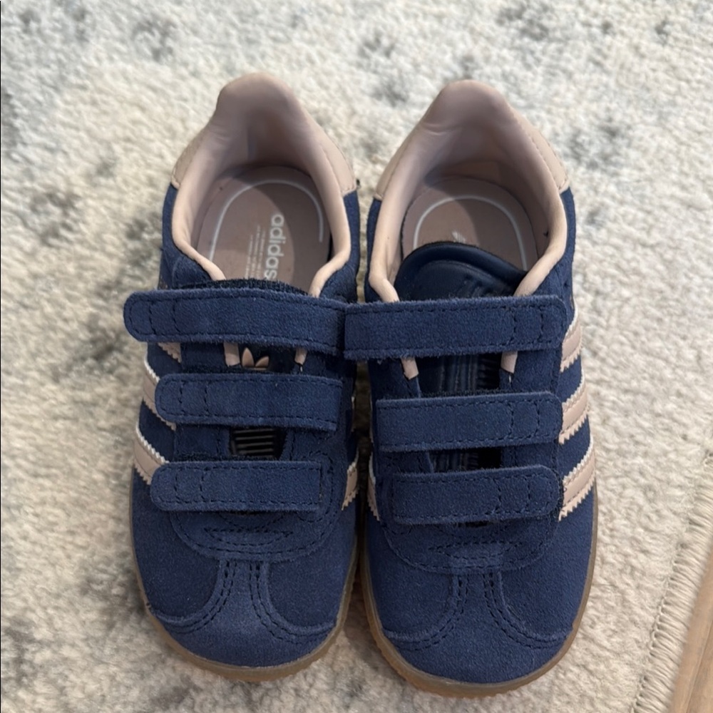 Adidas Blue Sneakers with Velcro Straps